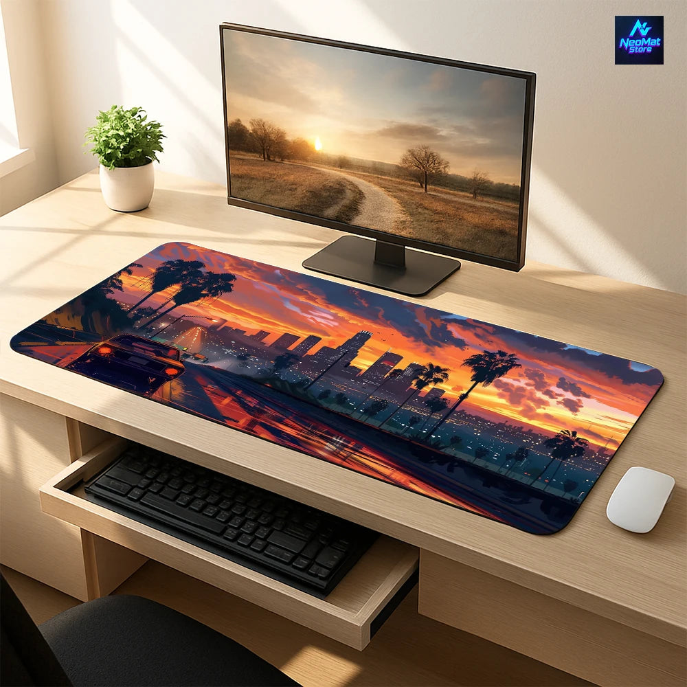Scenic Sunset Gaming Mouse Pad XXL Extended Desk Mat Non-Slip Keyboard & Mouse Pad