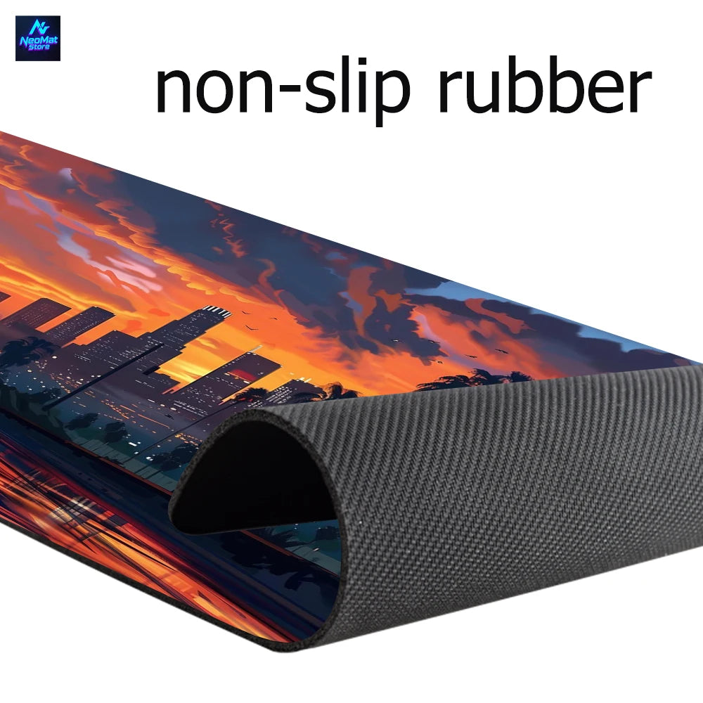 Scenic Sunset Gaming Mouse Pad XXL Extended Desk Mat Non-Slip Keyboard & Mouse Pad