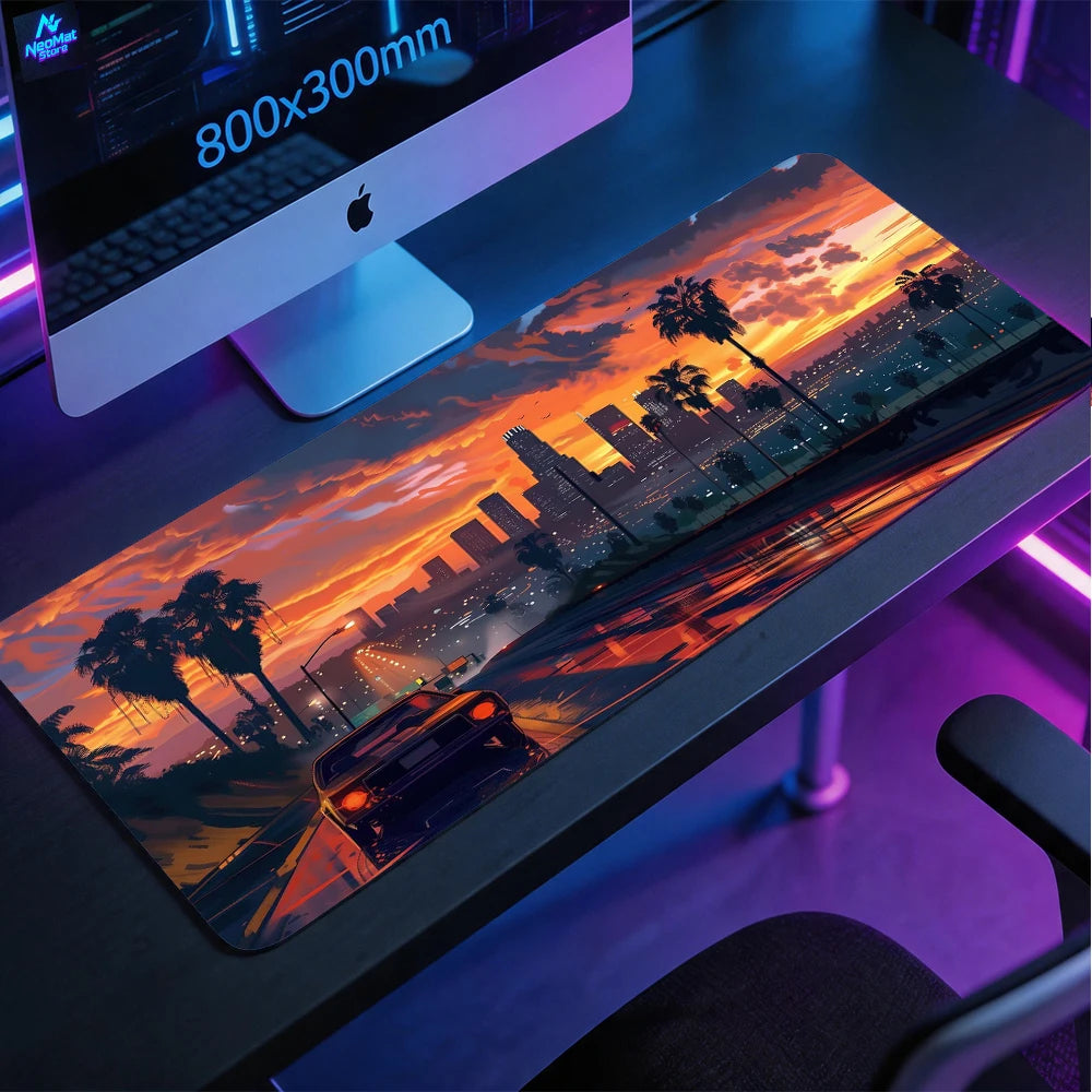 Scenic Sunset Gaming Mouse Pad XXL Extended Desk Mat Non-Slip Keyboard & Mouse Pad