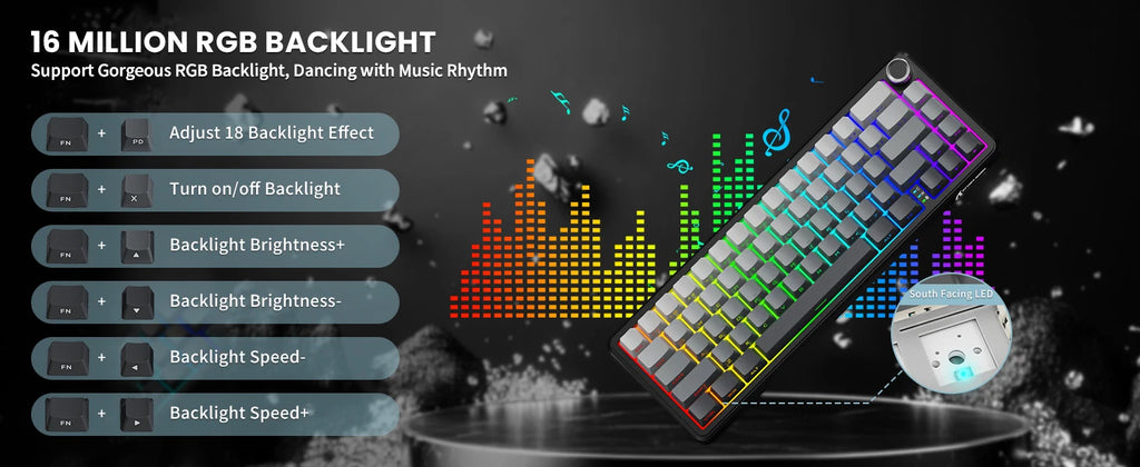 ATTACK SHARK X66 Wireless Mechanical Keyboard