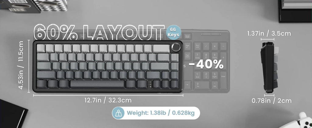ATTACK SHARK X66 Wireless Mechanical Keyboard