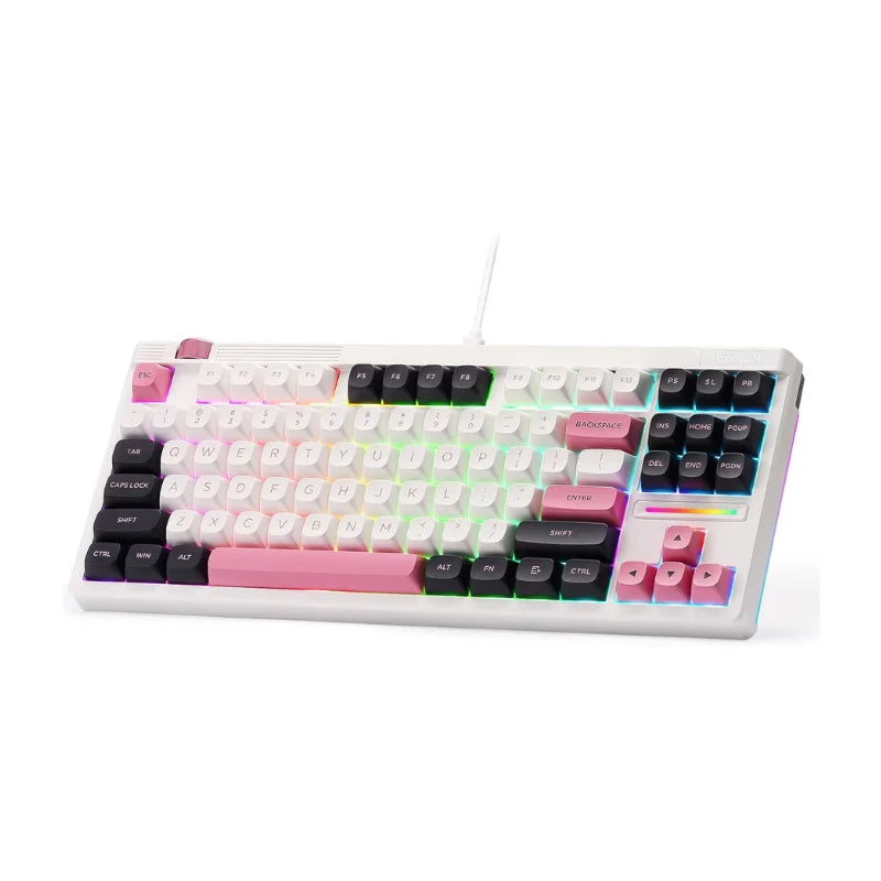 Redragon K729 Wired TKL Mechanical Gaming Keyboard – 87-Key 80% Layout, Gasket Mount, RGB & Hot-Swap