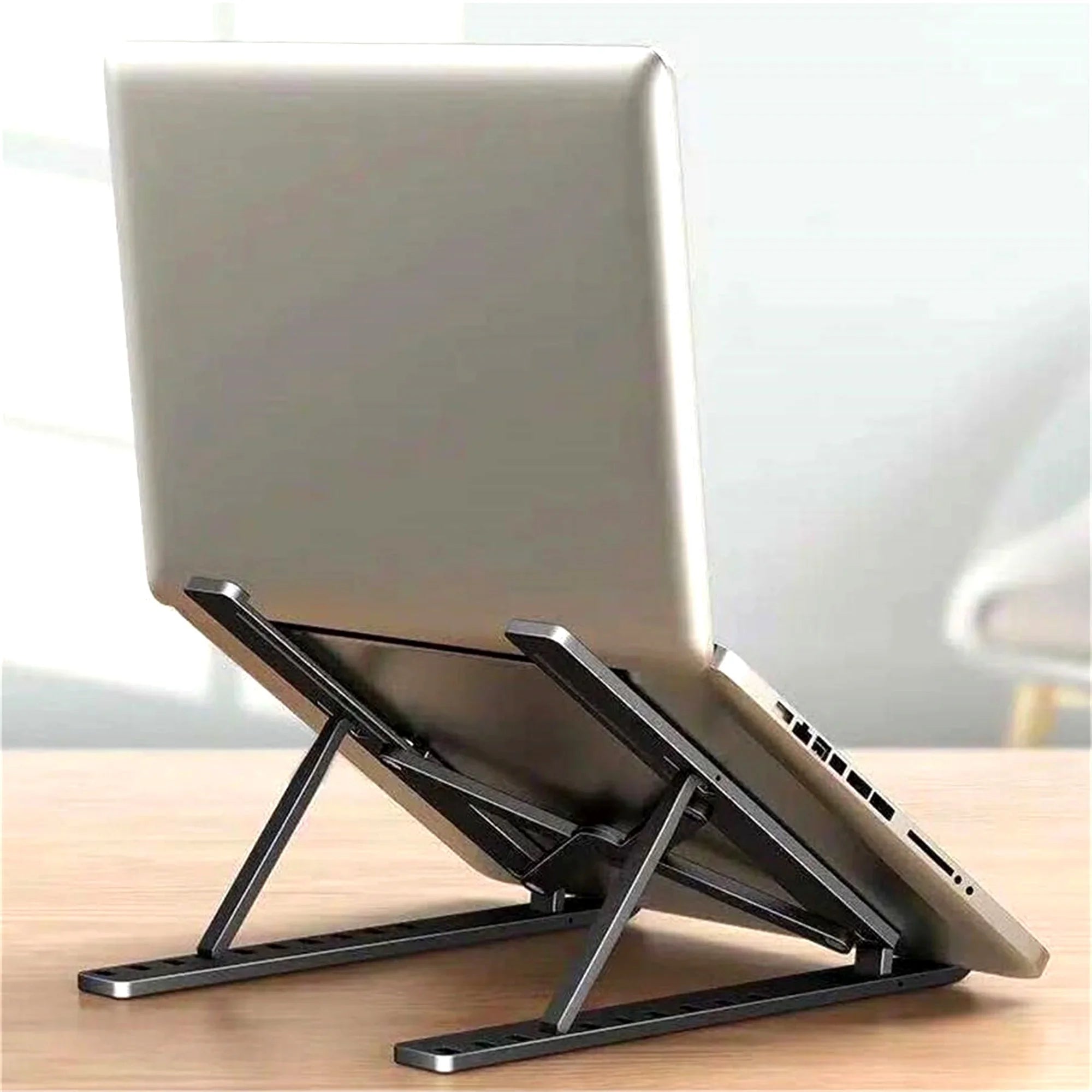 Adjustable Foldable Laptop Stand – Portable Ergonomic ABS Laptop Holder for MacBook, Windows Laptops & Tablets