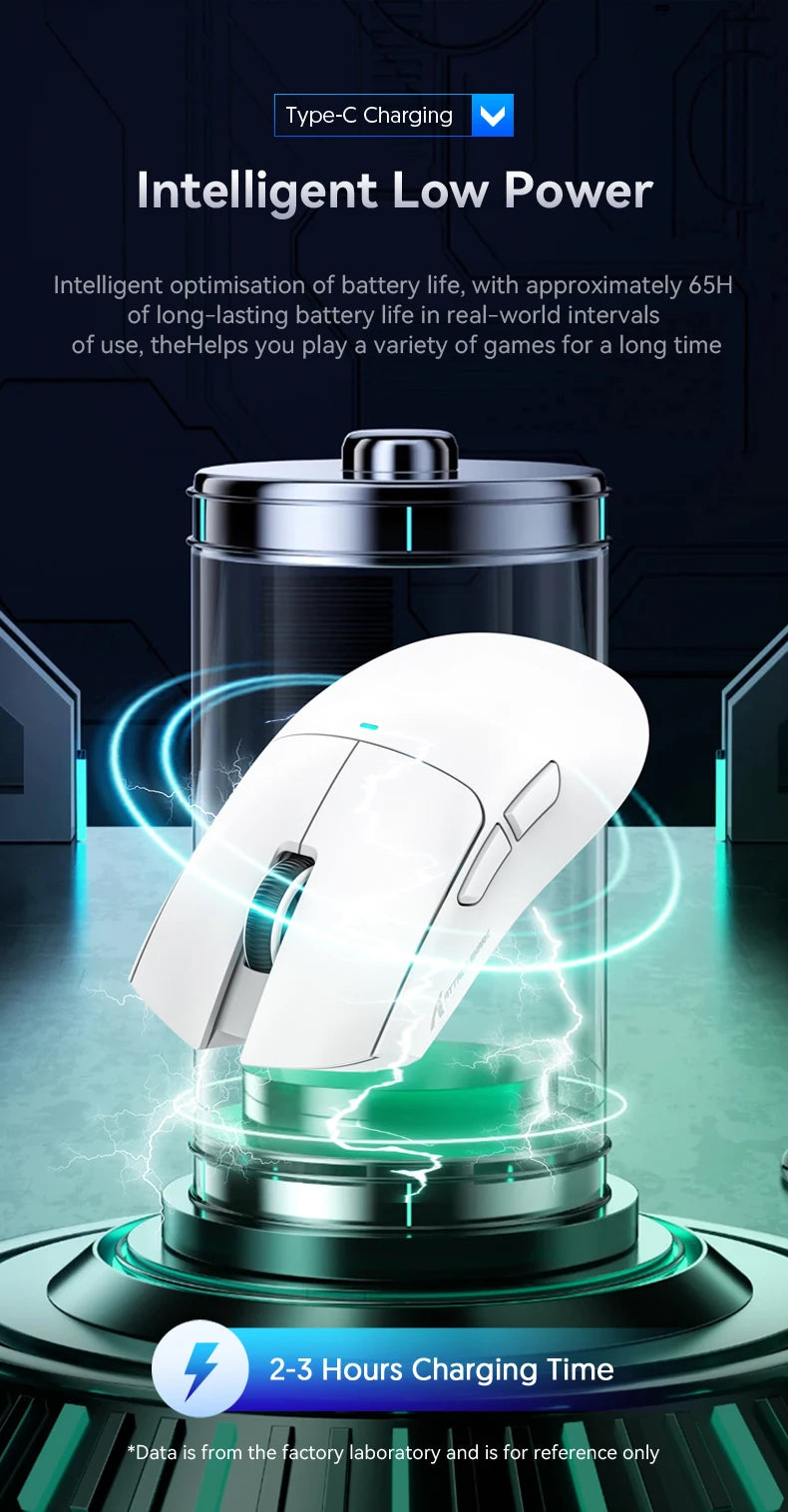 ATTACK SHARK X11 Wireless Gaming Mouse – 22,000 DPI PAW3311 Sensor, RGB Charging Dock, Lightweight Tri-Mode Mouse