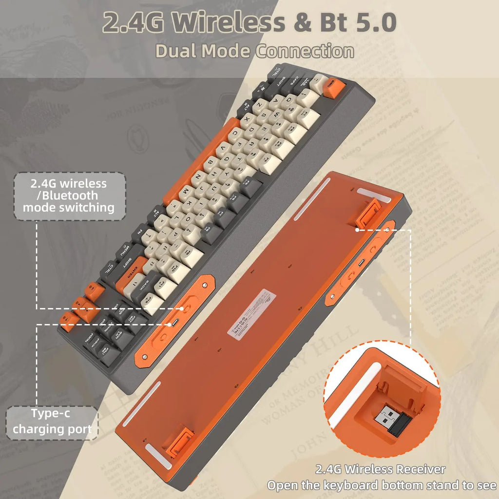 M87 Wireless TKL Gaming Keyboard RGB