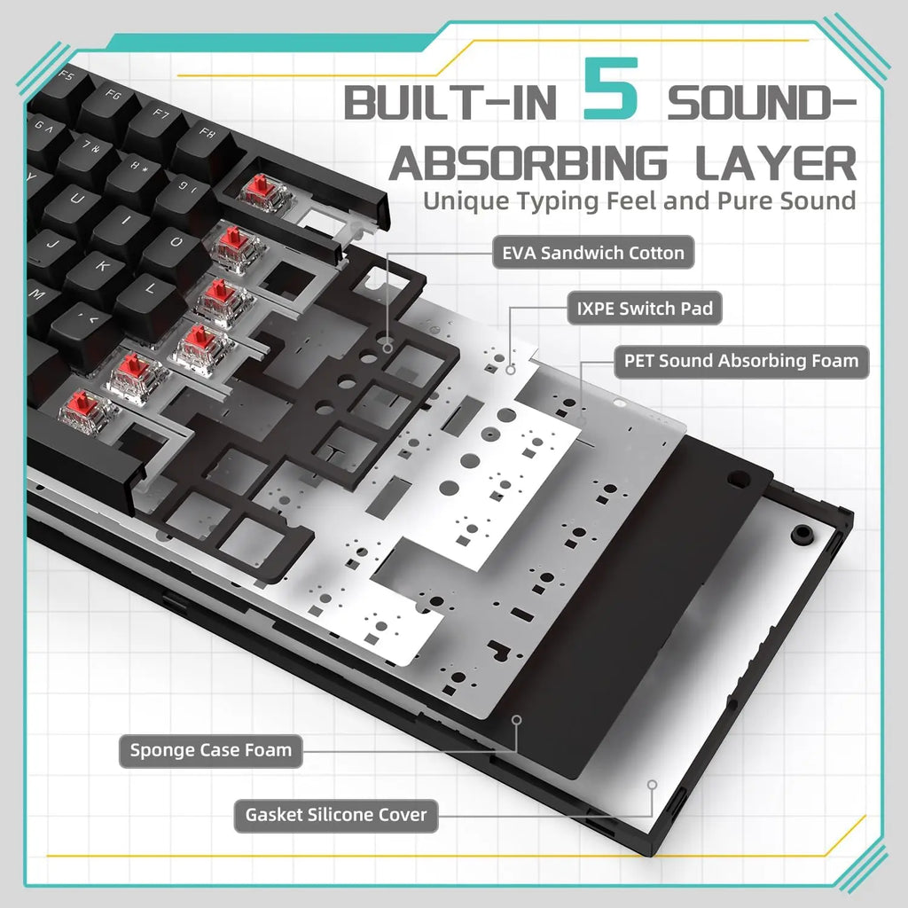 AJAZZ AK820 Mechanical Gaming Keyboard