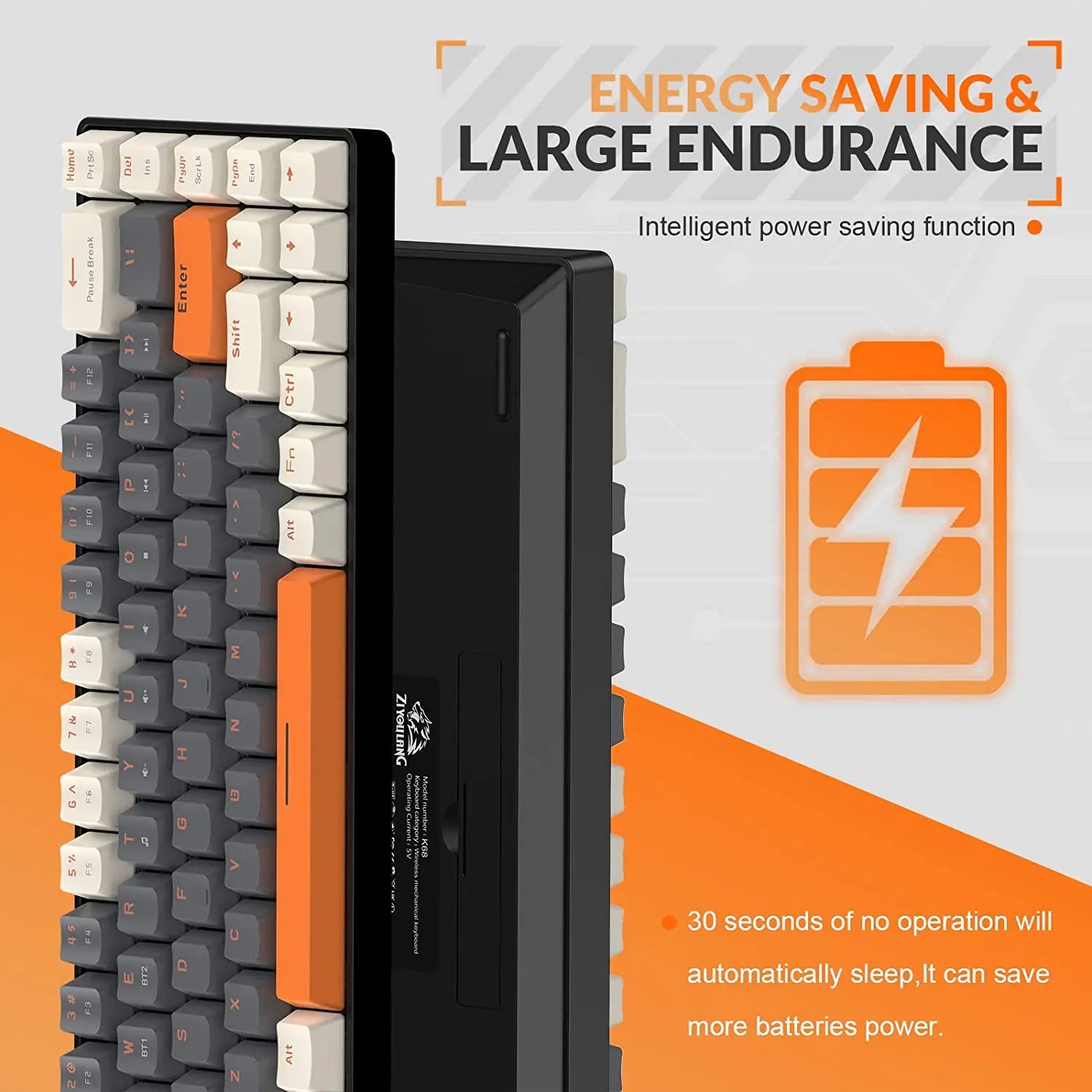 RK68 60% Wireless Mechanical Gaming Keyboard