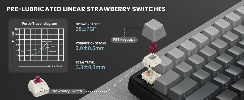 ATTACK SHARK X66 Wireless Mechanical Keyboard
