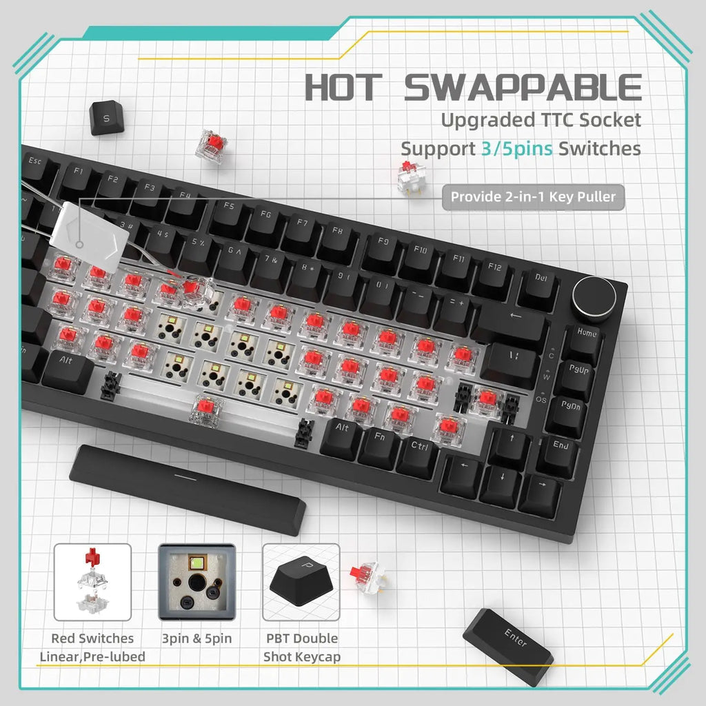 AJAZZ AK820 Mechanical Gaming Keyboard