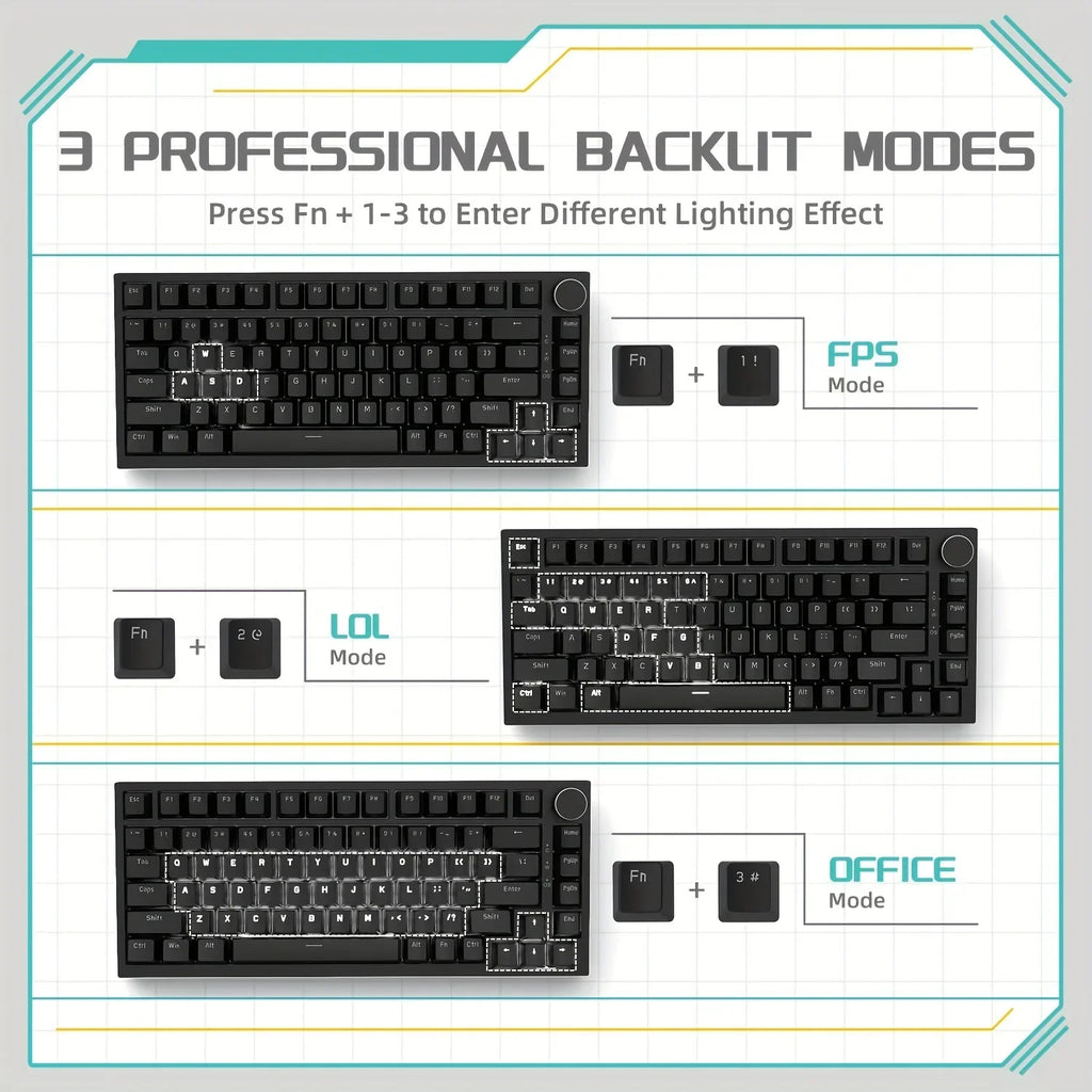 AJAZZ AK820 Mechanical Gaming Keyboard