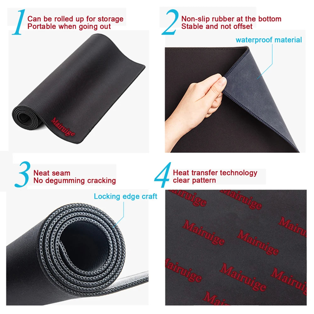 Strata Liquid Anime Gaming Mouse Pad Extended Desk Mat Non-Slip Keyboard & Mouse Pad