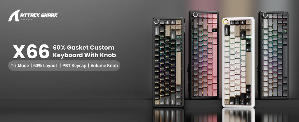 ATTACK SHARK X66 Wireless Mechanical Keyboard