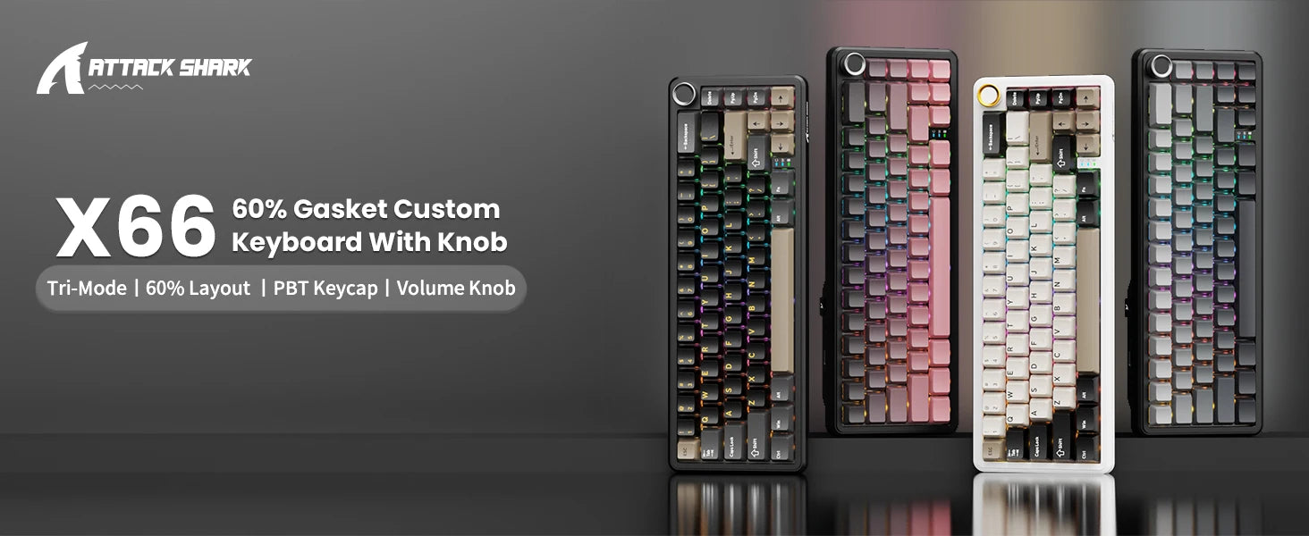 ATTACK SHARK X66 Wireless Mechanical Keyboard