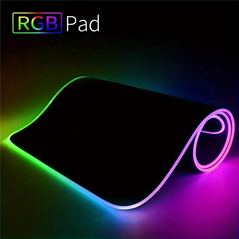 RGB Gaming Mouse Pad XXL Large LED Desk Mat with 13 Light Modes & Waterproof Surface