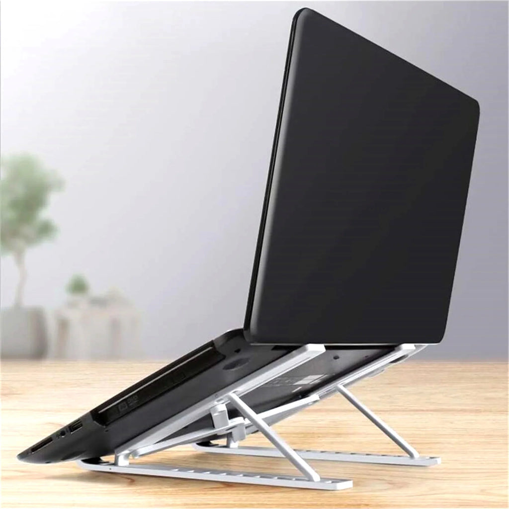 Adjustable Foldable Laptop Stand – Portable Ergonomic ABS Laptop Holder for MacBook, Windows Laptops & Tablets