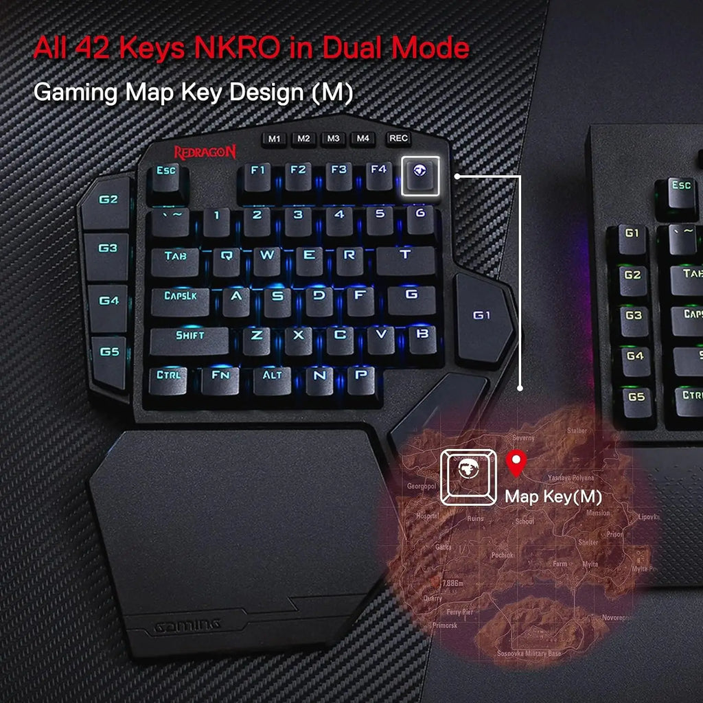 Redragon K585 PRO Wireless One-Handed Gaming Keyboard