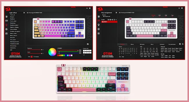 Redragon K729 Wired TKL Mechanical Gaming Keyboard – 87-Key 80% Layout, Gasket Mount, RGB & Hot-Swap